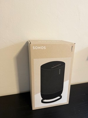NEW - SONOS MOVE 2  BLACK - WIRELESS PORTABLE BLUETOOTH SPEAKER, MOVE2US1BLK
