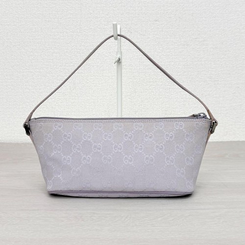 Gucci Handbag Accessory Pouch Lavender Purple Canvas - Picture 3 of 12