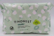 The Honest Company 100 Pure Organic Cotton Dry Wipes 48 Count Pack of 3 