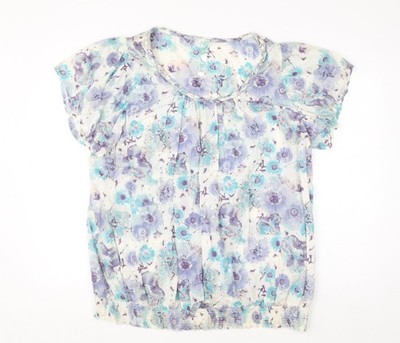 Womens UK Size 24 Evans Multicoloured Tunic Blouse