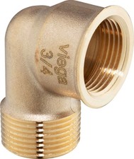 Viega Bogen 90 Grad, R 3/4, Rp 3/4 Rotguss oder Siliziumbronze Modell 3092