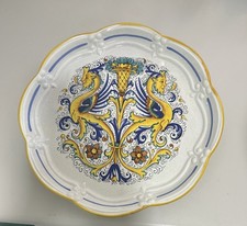 Deruta Raffaellesco Hand-Painted Italian Majolica Plate with Dragon Motif — listing 5