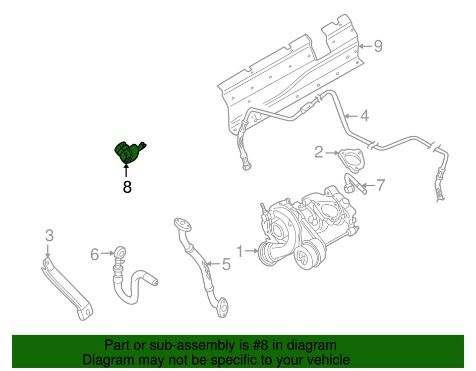 Válvula original Volkswagen 06A-906-283-E Foto 2 de 4