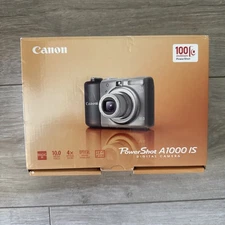 Canon PowerShot A1000 IS 10.0MP Digital Camera Gray No Charger or Card