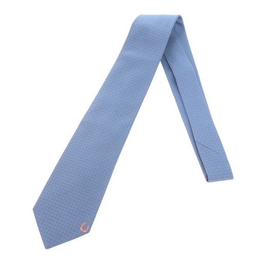 Hermes Faire A Cheval Silk Blue Tie 0324 Used Men'S