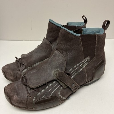 Rare Vtg Puma Phantom Moto 500 Riding Boots Side Gore 90s Speed Cat US 10.5