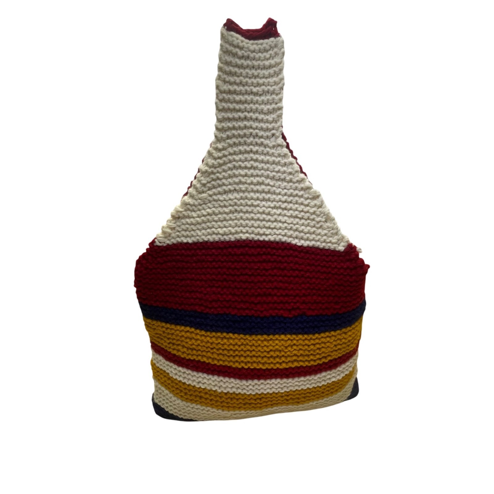 Handmade Multicolor Bold Striped Pattern Cotton C… - image 2