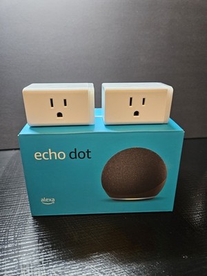 Amazon Alexa Echo Dot 4th Gen B7W64E  With 2- TP LINK KASA PLUGS