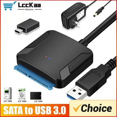 USB 3.0 auf zu SATA Adapter Kabel für 2.5 3.5'' Zoll HDD SSD Festplatte Konverter