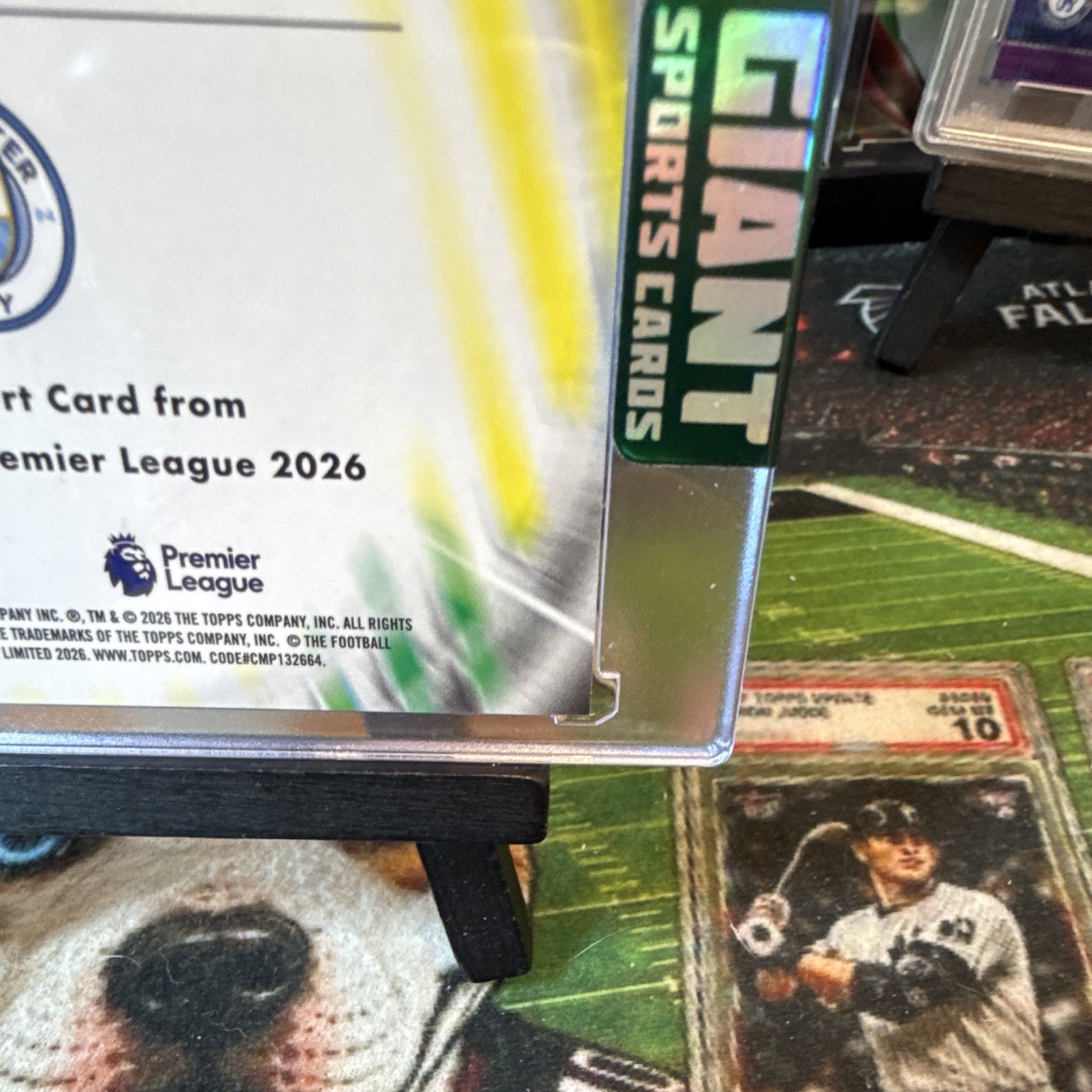 Haaland 2026 Amped Case hit SSP City #A-5 Topps Pristine refractorfor psa sub view 5