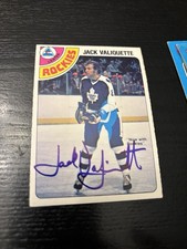 Colorado Rockies Jack Valiquette signed 1978-79 OPC Card