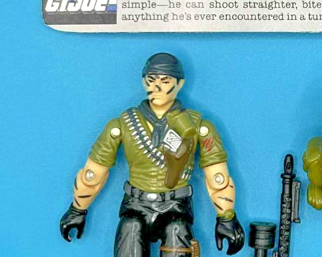 GI JOE TUNNEL RAT 1987 de colección con tarjeta de archivo gris completa C-9 casi como nueva Foto 2 de 4