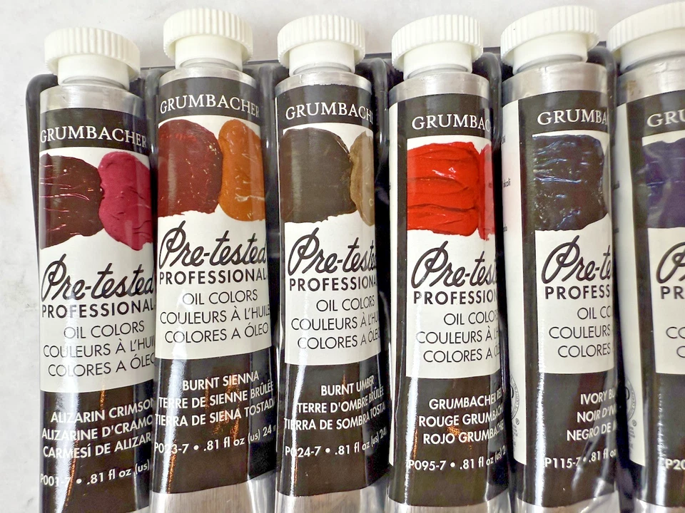 Grumbacher Pre-Tested Oil Color Set, 24ml Tubes, 10-Color Multicolor -- NEW - Image 3 of 4