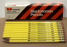 Vintage Universal Blackstonian 555 No. 2 Pencils Set of 10 (2 Sharpened)