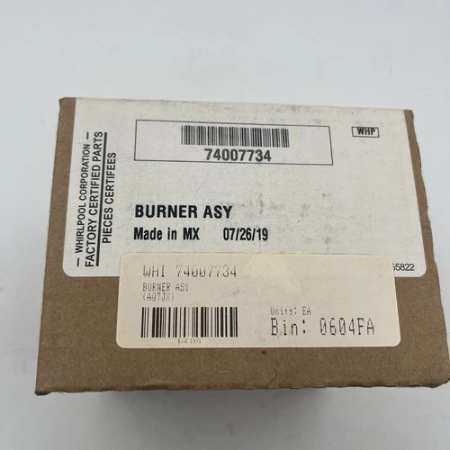 NEW Genuine Whirlpool 74007734 Burner Assembly Small OEM