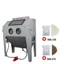 PACK Cabine de sablage 420 L avec 25 kg de microbilles de verre CAT420SET