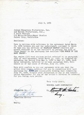 OSCAR ACTOR Charlton Heston autograph, document signed