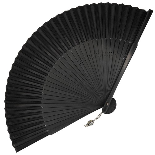 Juego de 2 piezas de abanico Sensu plegable japonés para hombre y mujer de colección con estuches de mezclilla - Imagen 7 de 10