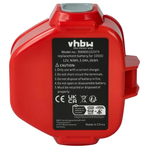 2x Akku 3Ah 12V für Makita 6980FDWDE 8270D 8270DWAE 8270DWALE 6980FDZ 8270DWE - Bild 3 von 9