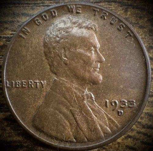 1933-D Lincoln Wheat Cent AU BETTER DATE