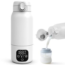 Portable Bottle Warmer for Travel,Dual Heating Modes for Breast Milk  Water,...
