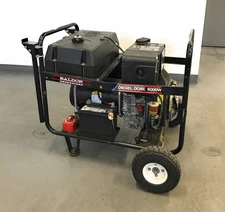 Baldor DG6E 6000W Diesel Generator Portable Industrial Power Unit 6kW 232 HOURS