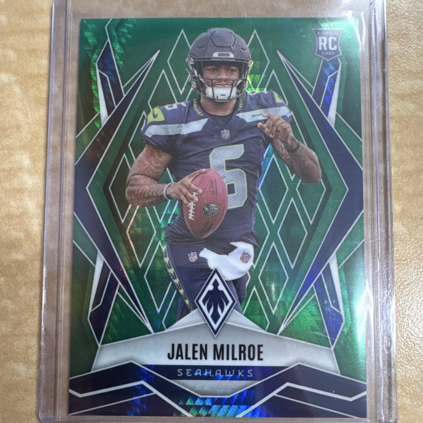 2025 Panini Phoenix Jalen Milroe Rookie Green Hyper /149 Seahawks #151