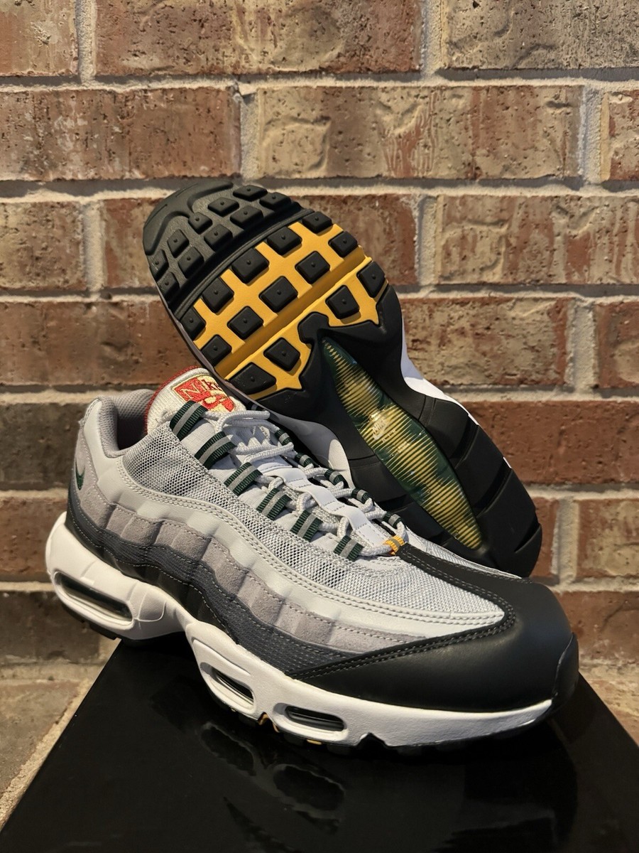 New 11 Nike Air Max 95 Prep School Pure Platinum Gorge Green