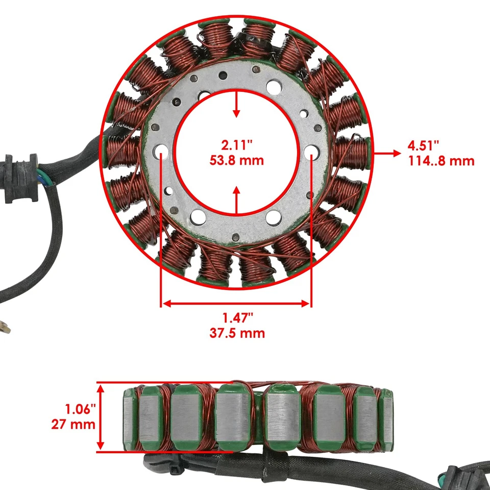 Stator And Gasket for Honda TRX680FA TRX680FGA Rincon 680 2006-2014 - Image 2 of 4