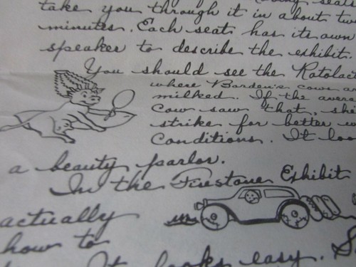 RARE 1940 WORLD'S FAIR NEW YORK WESTINGHOUSE FORM LETTER FOLKSY GRAPHICS - Picture 9 of 9