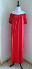 ASOS Size US 8 Off Shoulder Maxi Sundress With Tassel Detail Red 100% Cotton