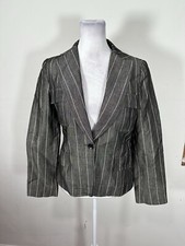 MNG WOMENS GRAY COLORED LONG SKEEVE JACKET SIZE 4 