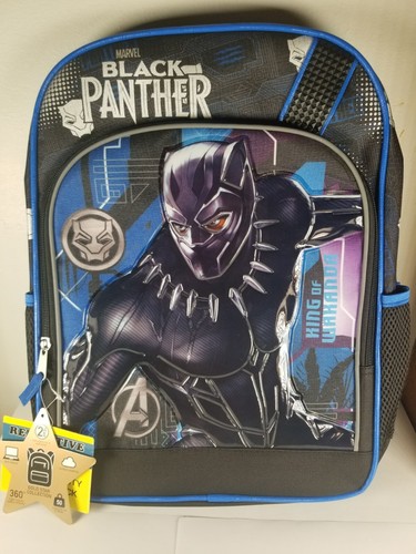 NEW Boys Girls Marvel Black Panther Backpack NEW 16" School Book Bag
