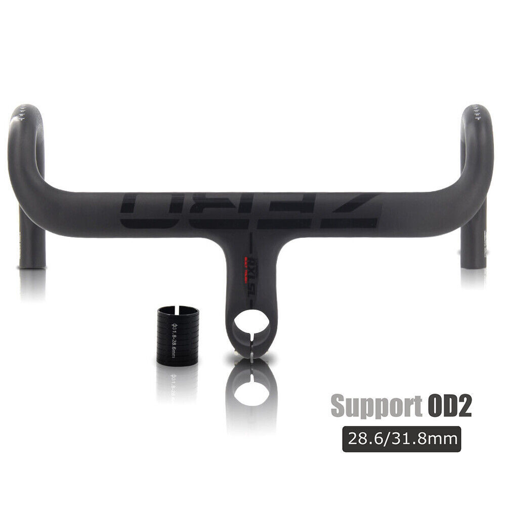 Integrated Carbon Road Handlebar OD2 28.6/31.8mm Carbon Fibe
