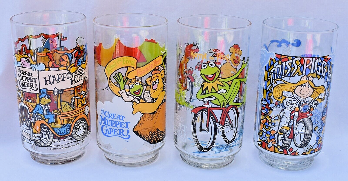 McDonald's - THE GREAT MUPPER CAPER - Set 4 Glasses - 1981 | eBay
