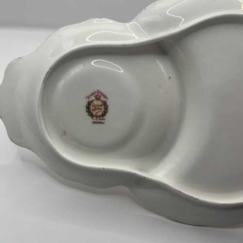 Vintage Tennis Tea Cup Saucer/Snack Plate Rose Design Ruffled Cup Lady Silvia - Picture 7 of 8