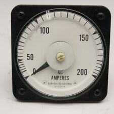 General Electric 50-103131LSRL2 0-200AC Amp Panel Meter Ammeter