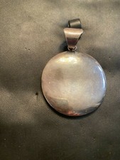 SILPADA Sterling Silver Pendant Round Wavy Disc Good Condition