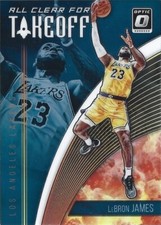 2018-19 PANINI DONRUSS OPTIC ALL CLEAR FOR TAKEOFF LEBRON JAMES #1 NBA CARD
