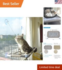 Space-Saving Cat Perch with Robust Design - Perfect for Large Cats' Comfort