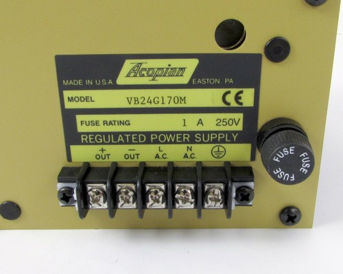 Acopian VB24G170M Regulated Power Supply 250V, 1A - Picture 3 of 3