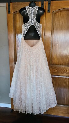 VAL STEFANI A-Line Wedding Dress 2856rx Lace Tulle Sleeveless