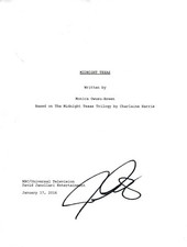 Jason Lewis Signed Autographed MIDNIGHT TEXAS Pilot Episode Script COA 
