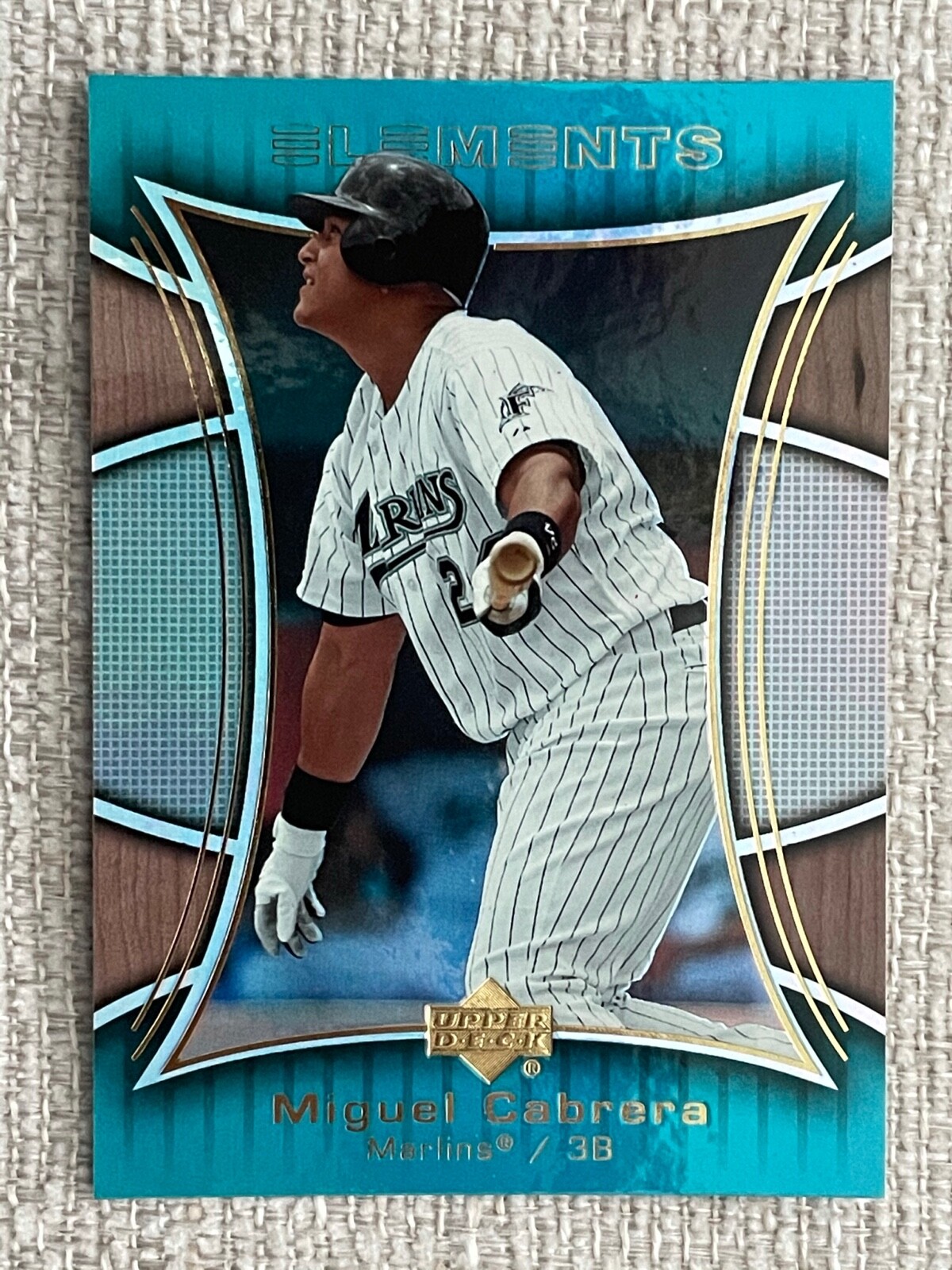 2007 UPPER DECK ELEMENTS BASEBALL MIGUEL CABRERA FOIL CARD No.17 Marlins