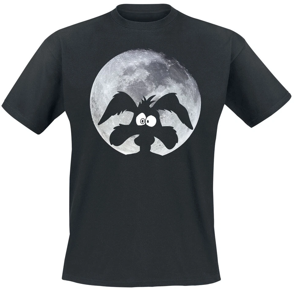 Looney Tunes T-Shirt Herren Coyote - Moonlight schwarz - Bild 1 von 3