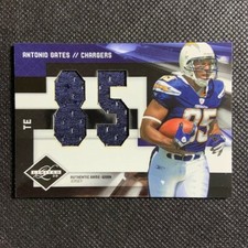 2009 Panini Donurss Limited Game Used GU 85 Jersey #2 Antonio Gates /25 SSP 