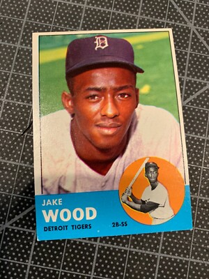 1963 TOPPS #453 JAKE WOOD DETROIT TIGERS BASEBALL CARD NM/MT | eBay