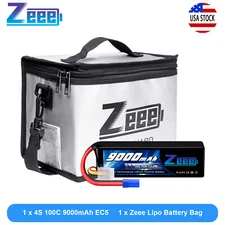 Zeee 14.8V 100C 9000mAh 4S Lipo Battery EC5 for KRATON 8S MONSTER RC Car Truck