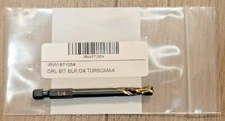 Irwin 1/4" Turbomax Stubby Drill Bit w/ 1/4" Hex Quick Release Shank #1871054