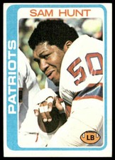 1978 Topps #461 Sam Hunt New England Patriots